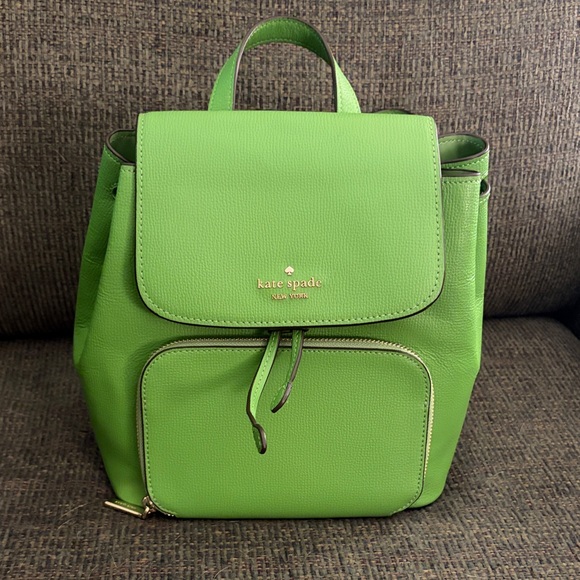 kate spade Handbags - kate spade Bright Green Leather Backpack
